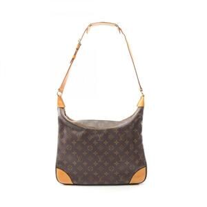 LOUIS VUITTON Authentic Brown Monogram Leather Shoulder Bag